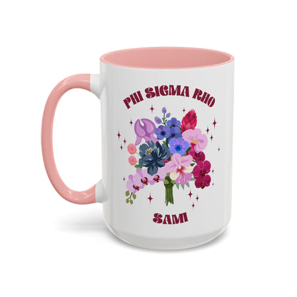Phi Sigma Rho Personalized Flower Mug - Ivy Society