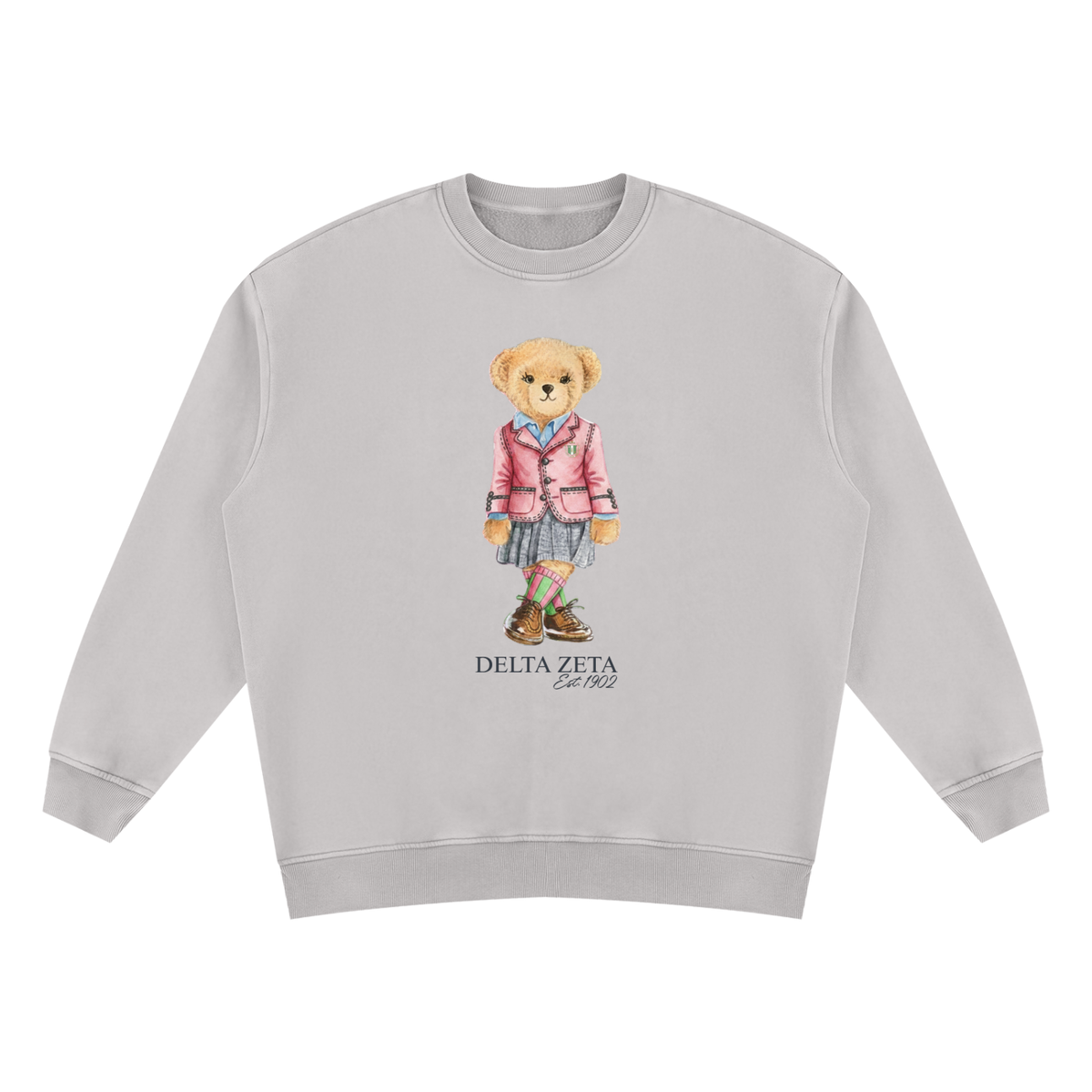 Delta Zeta Sorority Bear Vintage Wash Sweatshirt