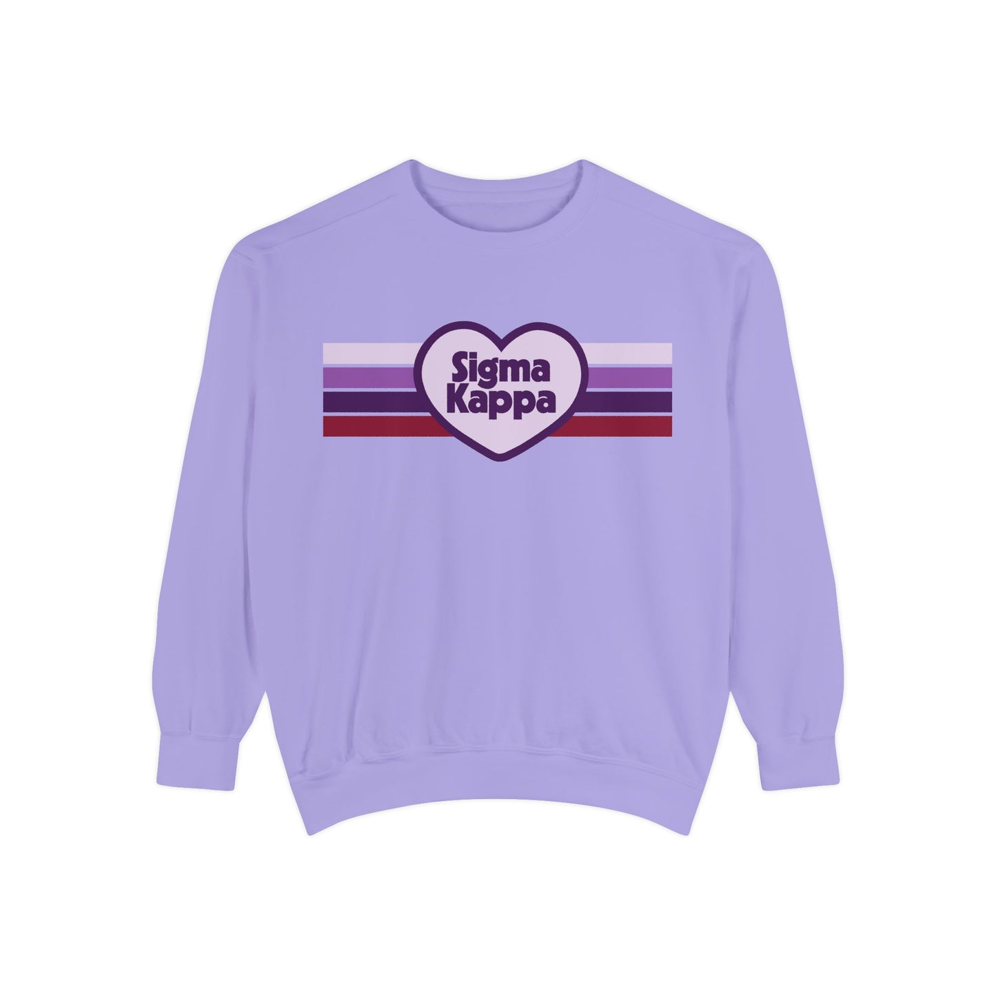 Sigma Kappa Retro Heart Sweatshirt - Ivy Society