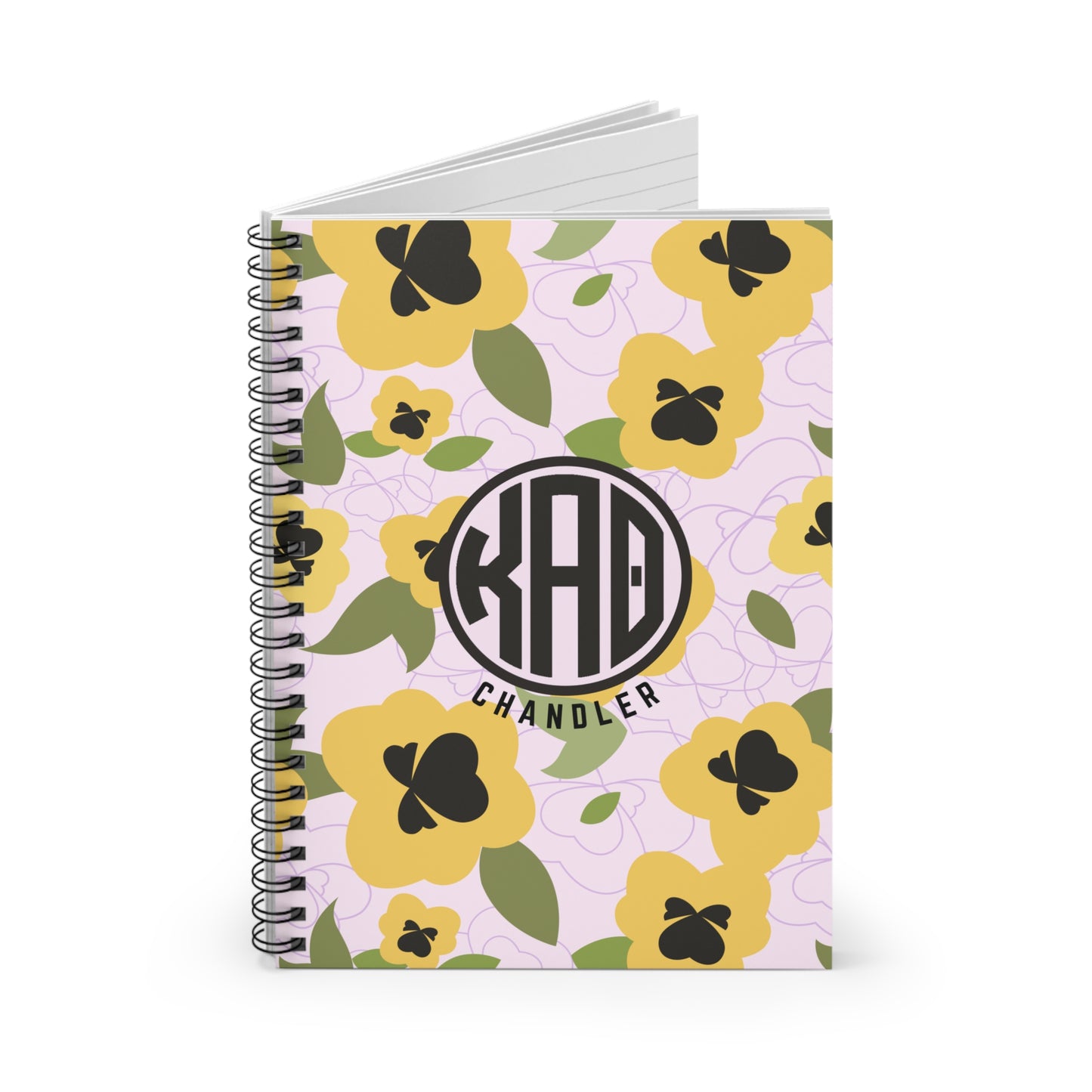 Kappa Alpha Theta Personalized Flower Notebook - Ivy Society