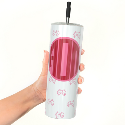 Alpha Omicron Pi Monogram Skinny Tumbler - Ivy Society