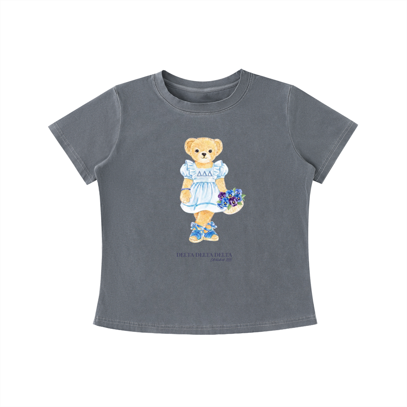 Tri Delta Flower Bear T Shirt