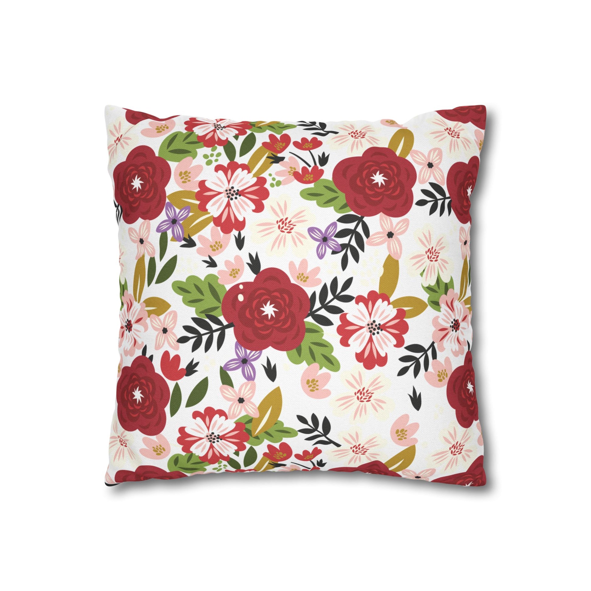 Alpha Chi Omega Floral Throw Pillow Cover - Ivy Society