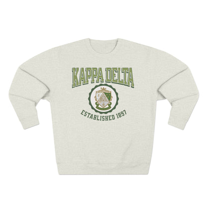 Kappa Delta Crest Sweatshirt - Ivy Society