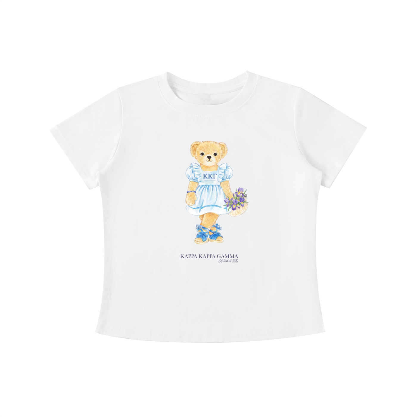 Kappa Kappa Gamma Flower Bear T Shirt