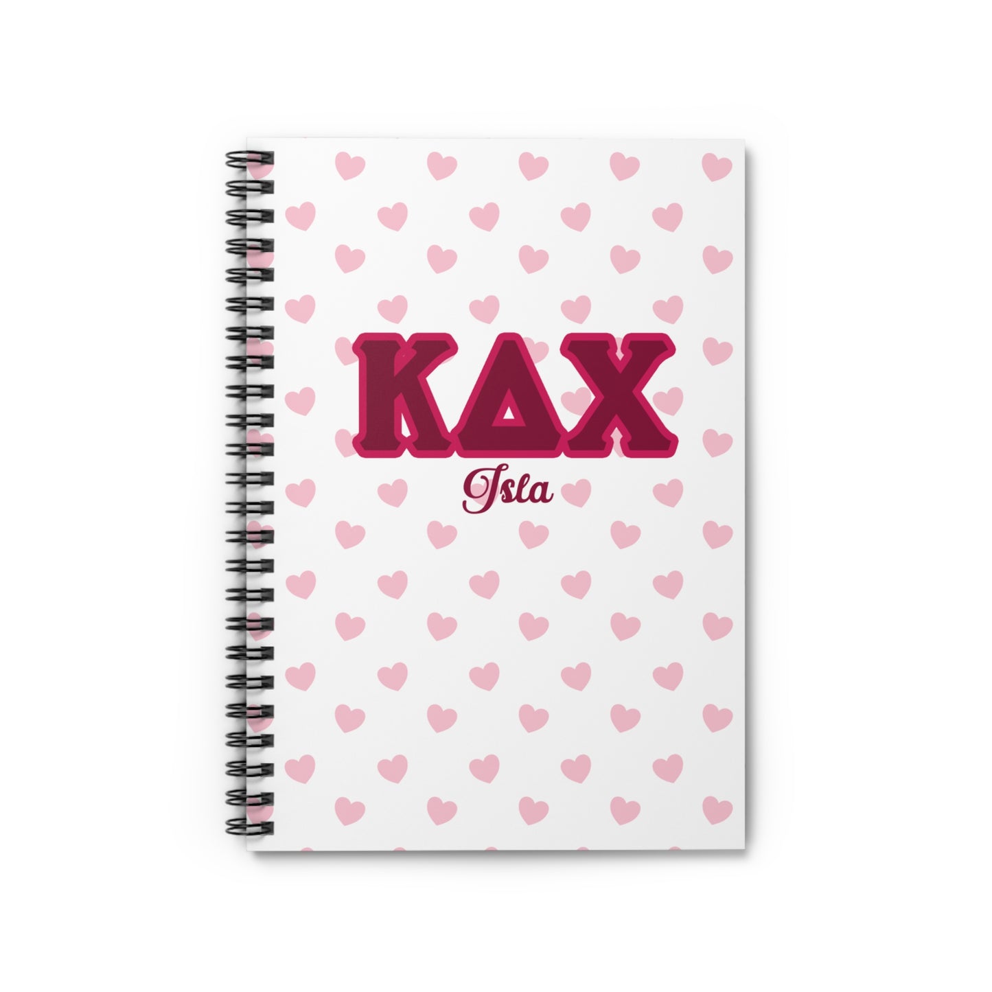 Kappa Delta Chi Personalized Heart Notebook - Ivy Society