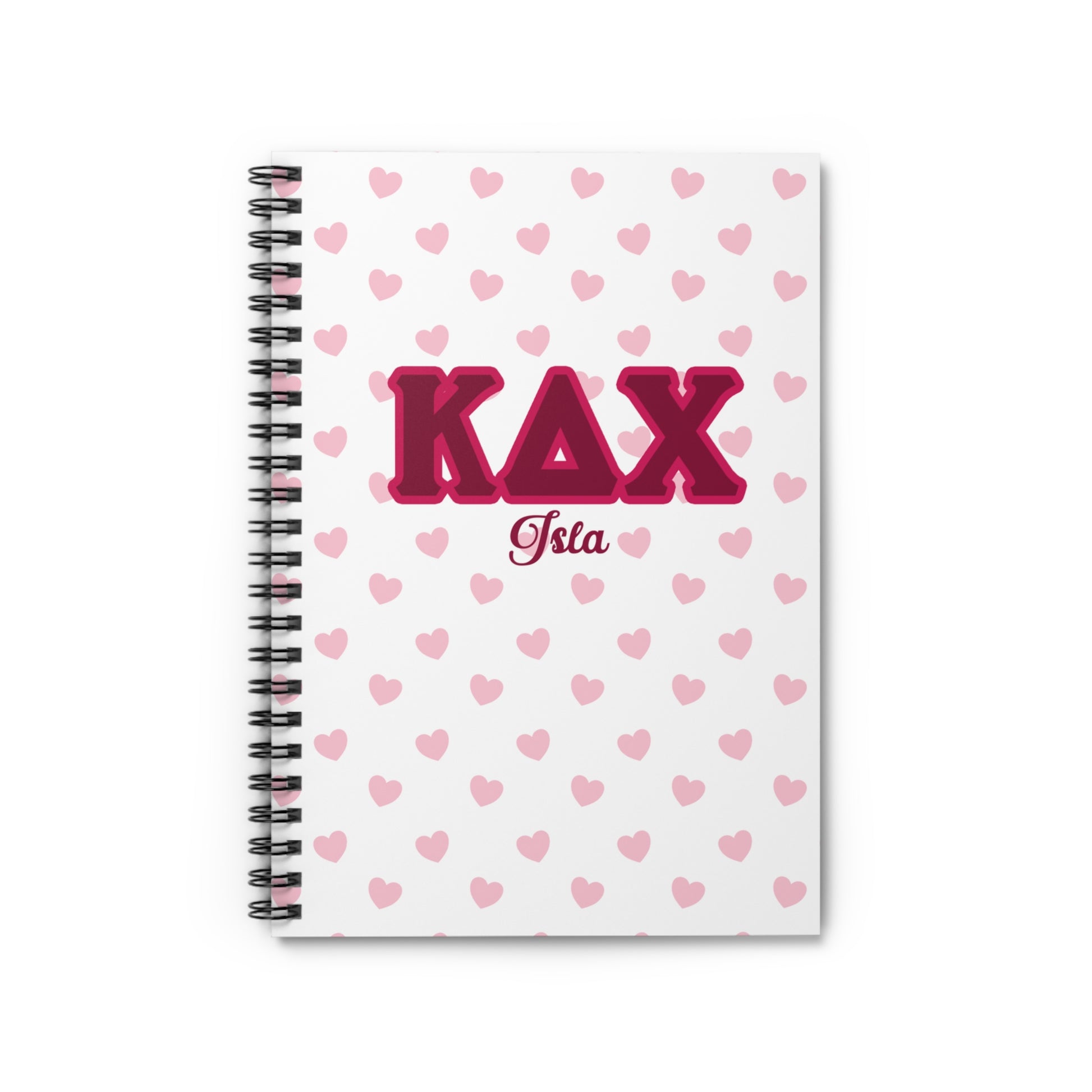 Kappa Delta Chi Personalized Heart Notebook - Ivy Society