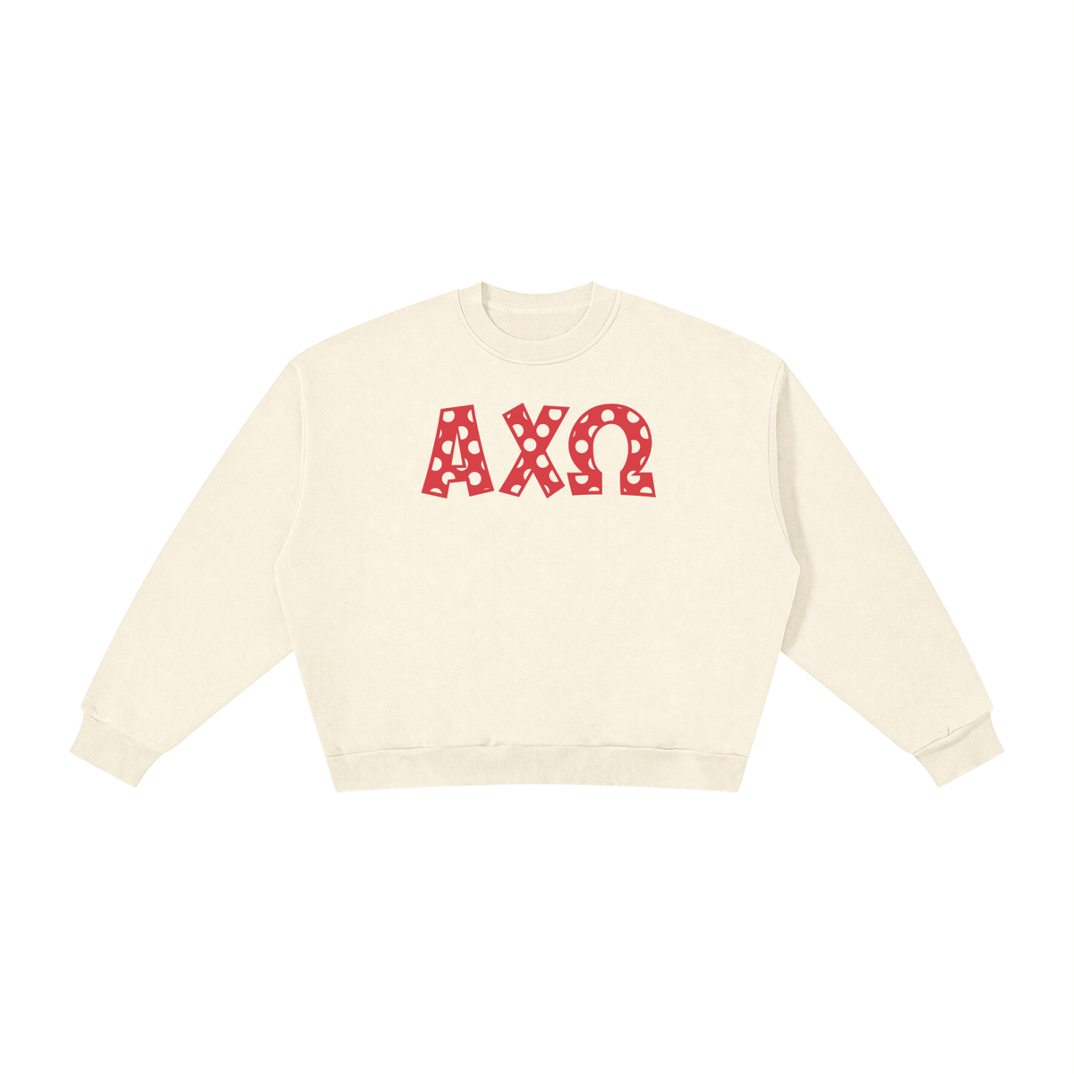 Alpha Chi Omega Polka Dot Sweatshirt - Ivy Society