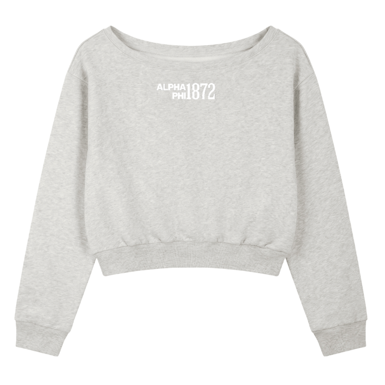 Alpha Phi 1872 Off The Shoulder Sweatshirt