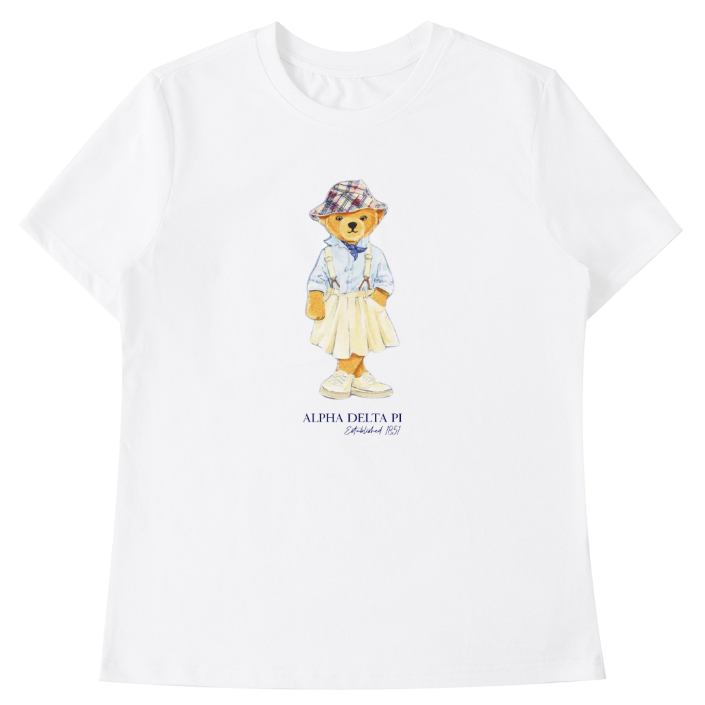 Alpha Delta Pi Bear T Shirt