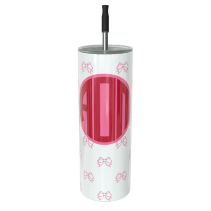 Alpha Omicron Pi Monogram Skinny Tumbler - Ivy Society