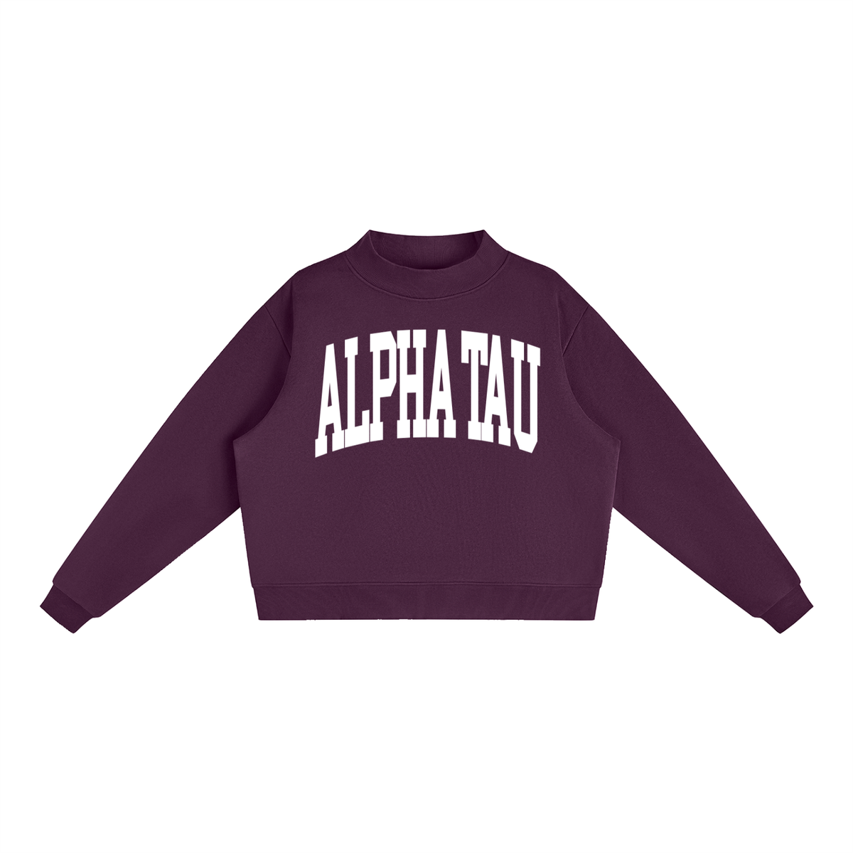 Alpha Sigma Tau Mock Neck Sweatshirt