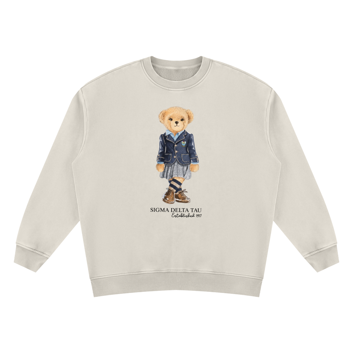 Sigma Delta Tau Sorority Bear Vintage Wash Sweatshirt