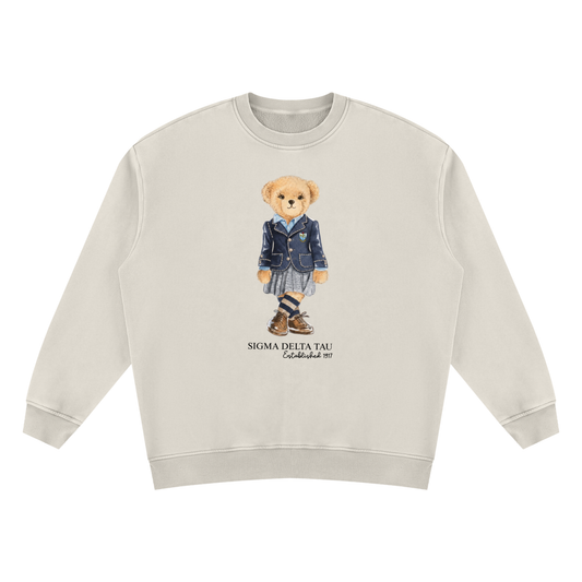 Sigma Delta Tau Sorority Bear Vintage Wash Sweatshirt - Ivy Society