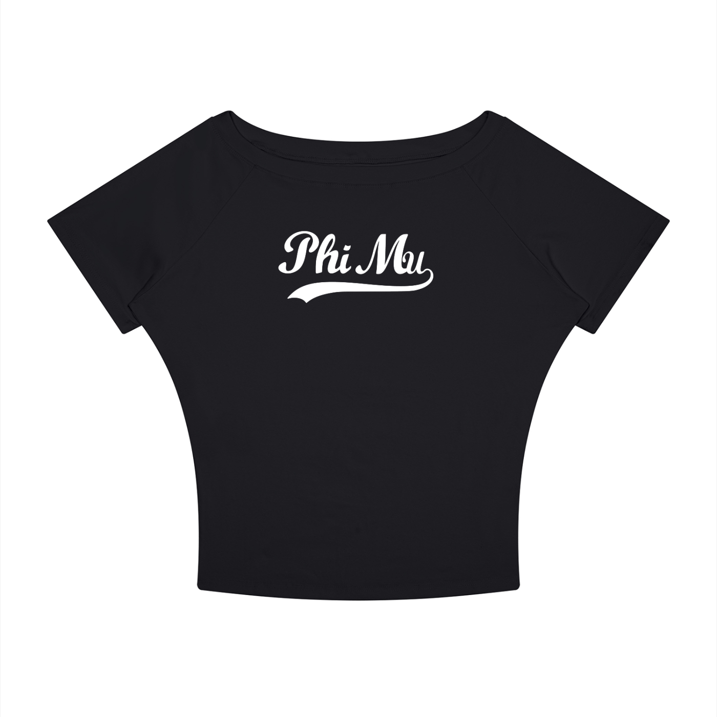 Phi Mu Off the Shoulder Tee