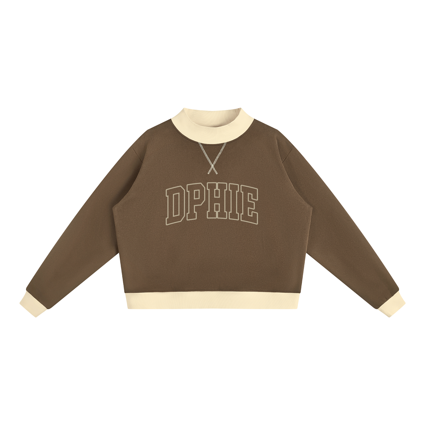Delta Phi Epsilon Two Tone Mock Neck Sweatshirt