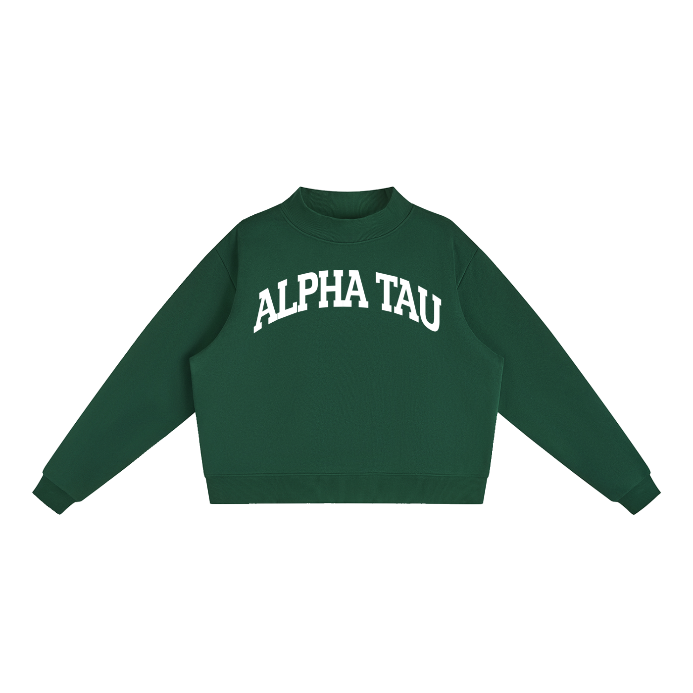 Alpha Sigma Tau Mock Neck Sweatshirt