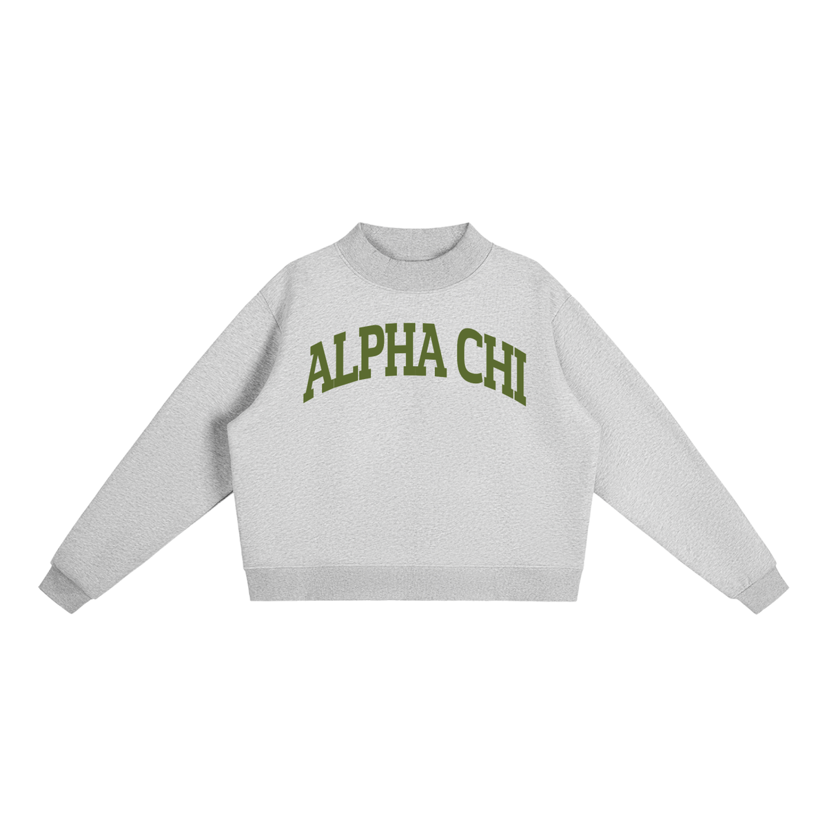 Alpha Chi Omega Mock Neck Sweatshirt