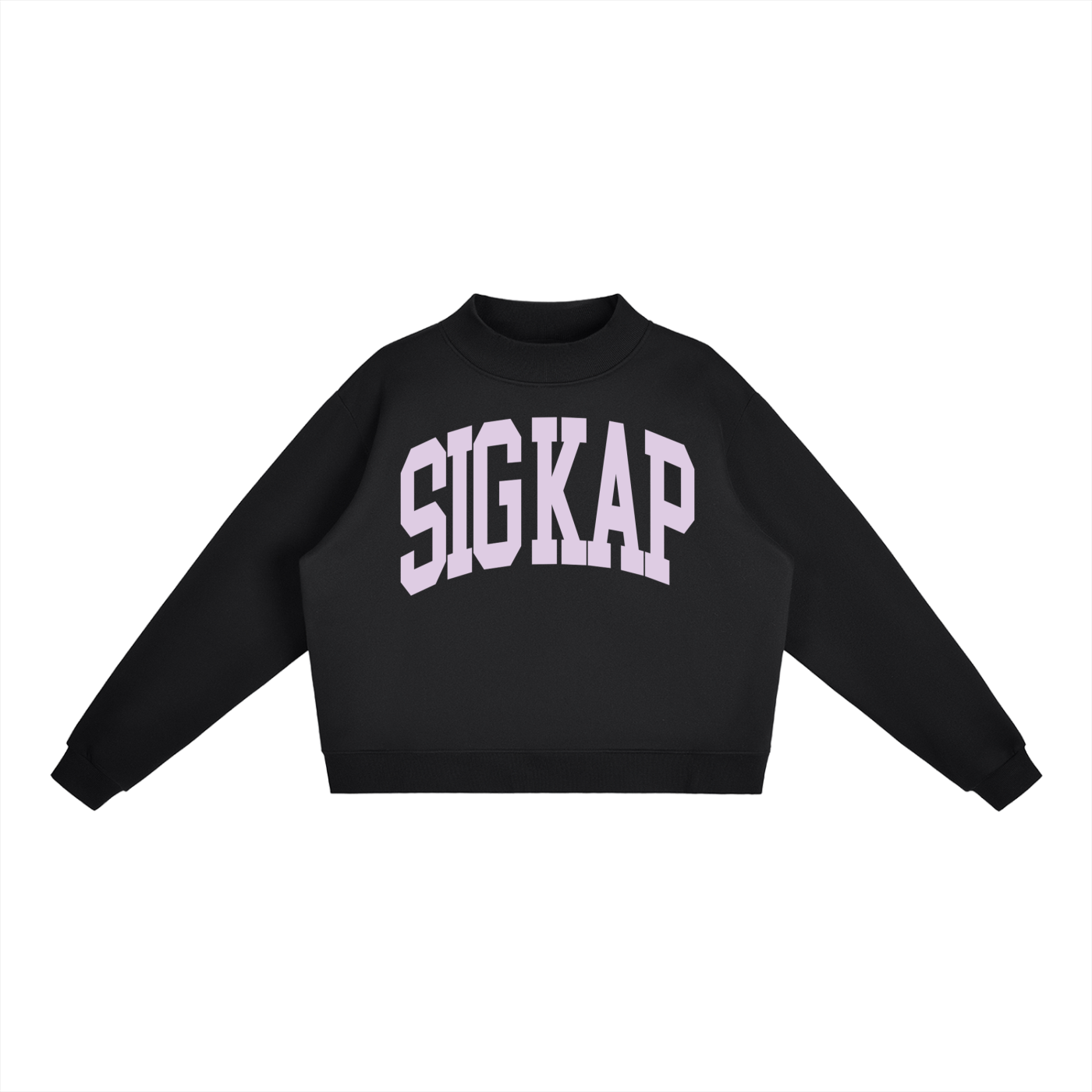 Sigma Kappa Big Mock Neck Sweatshirt - Ivy Society