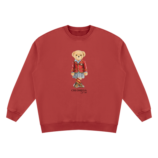 Chi Omega Sorority Bear Vintage Wash Sweatshirt