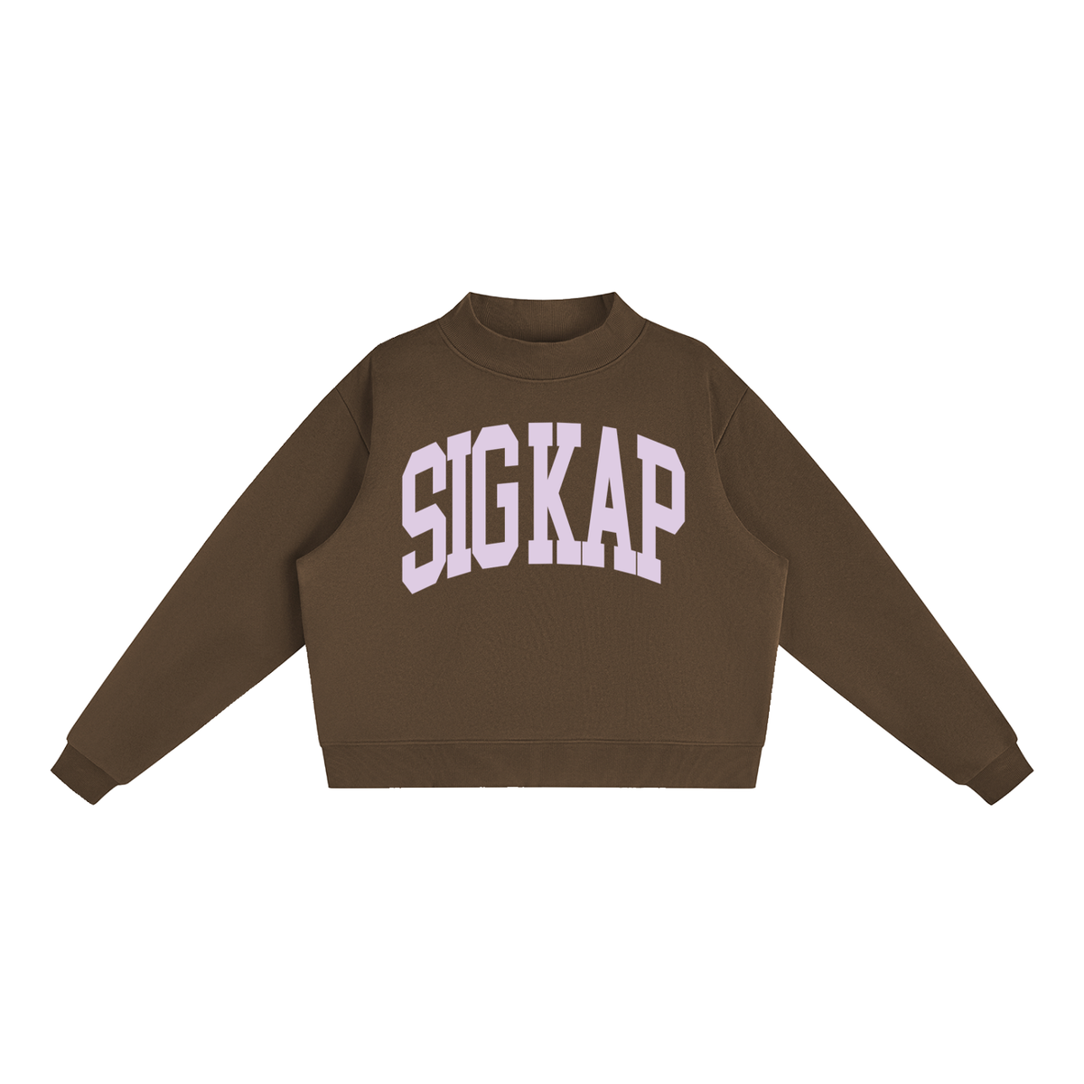 Sigma Kappa Big Mock Neck Sweatshirt