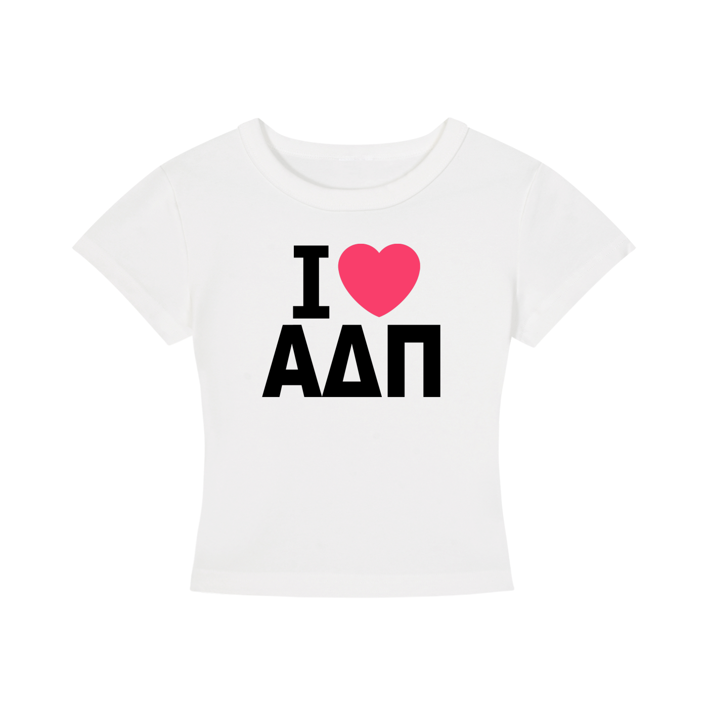 I Heart Alpha Delta Pi Baby Tee