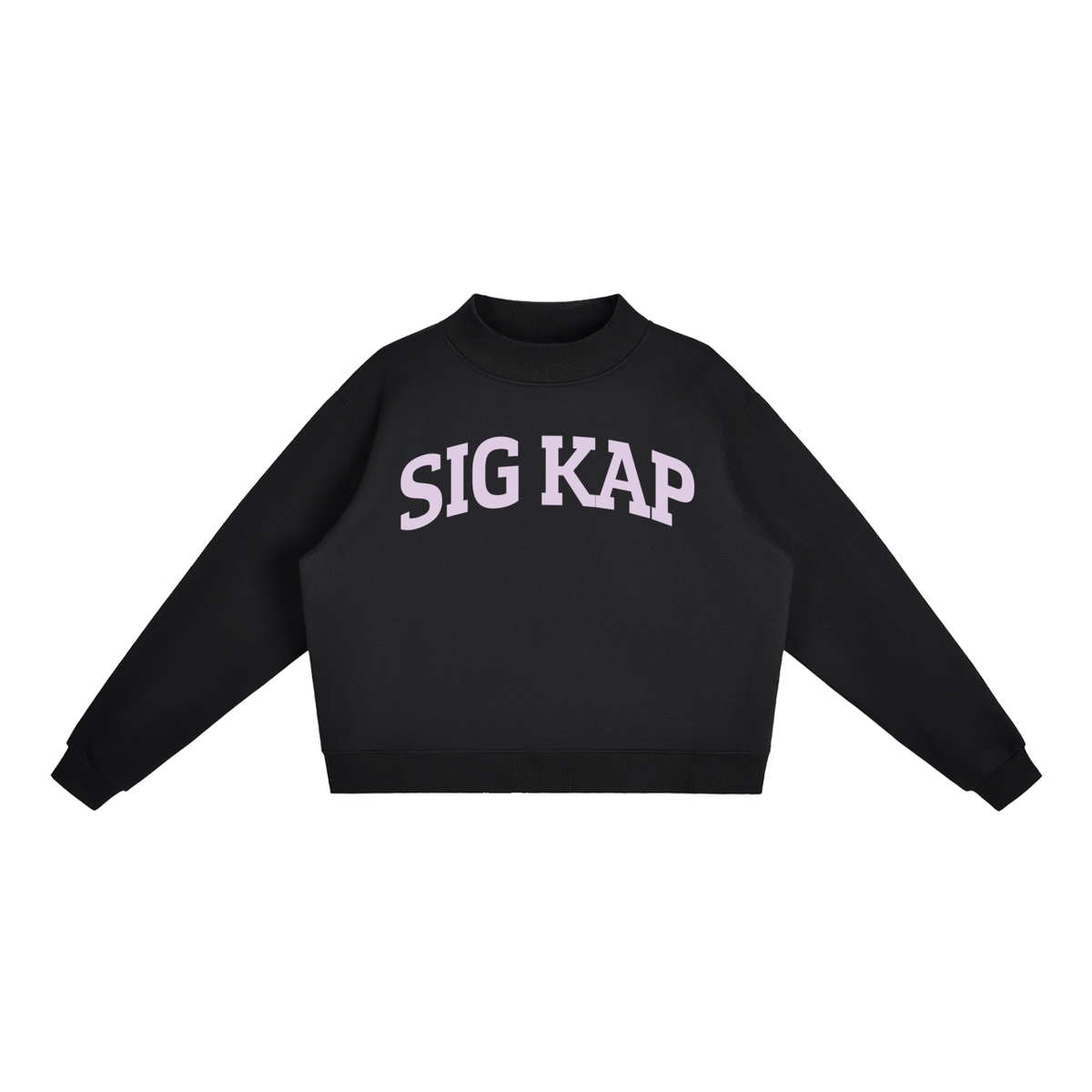 Sigma Kappa Purple Mock Neck Sweatshirt
