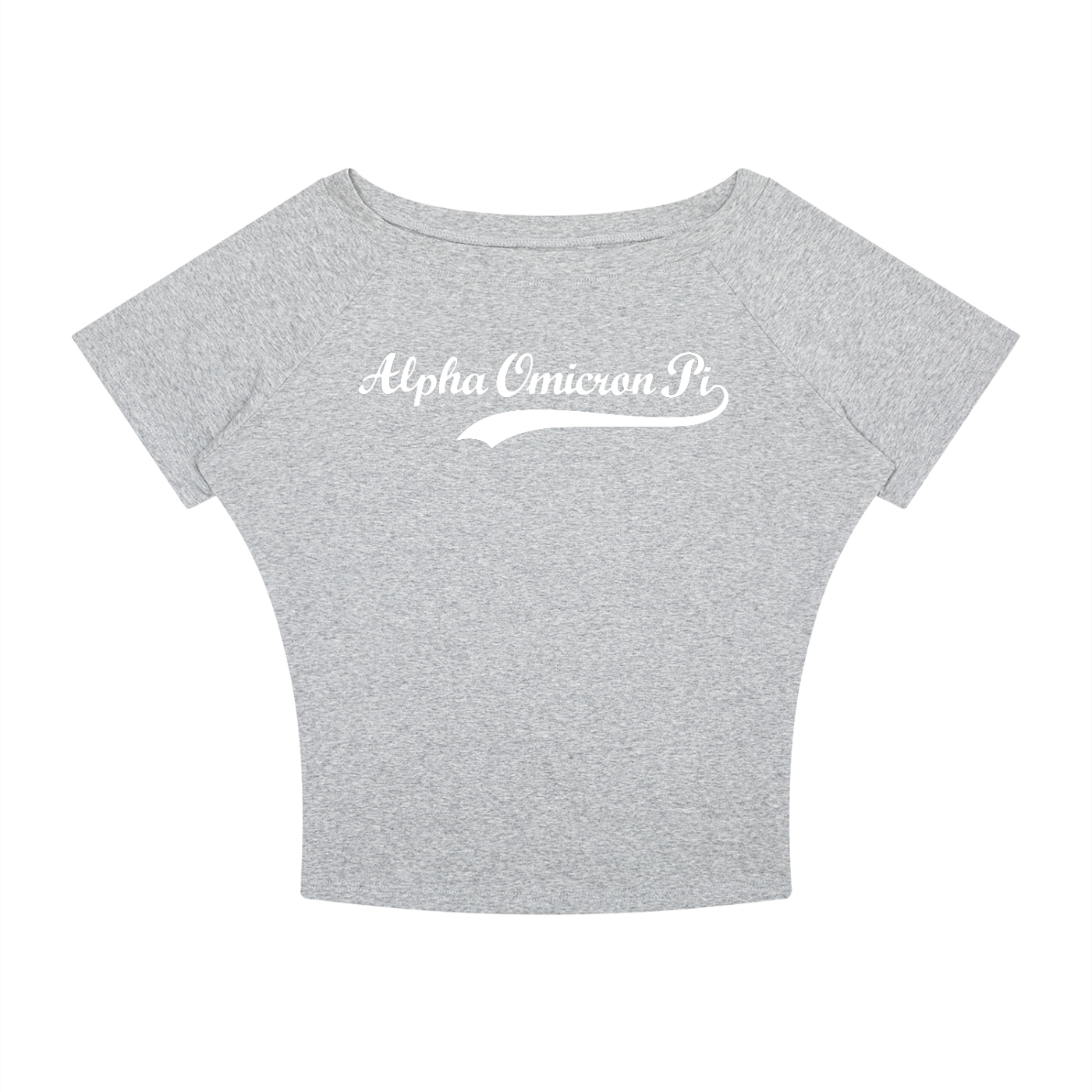 Alpha Omicron Pi Off the Shoulder Tee