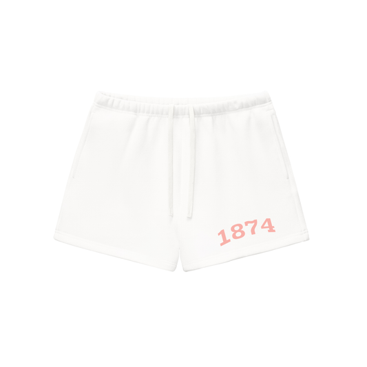 Blush Gamma Phi Beta Fleece Drawstring Shorts