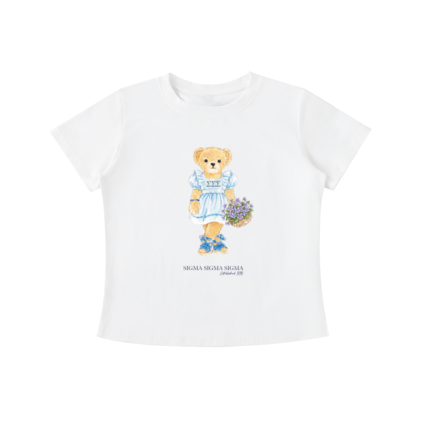 Tri Sigma Flower Bear T Shirt