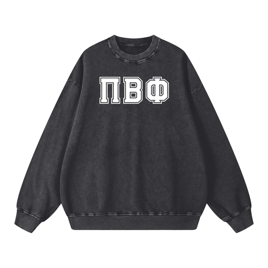 Pi Beta Phi Letters Oversized Sweatshirt - Ivy Society