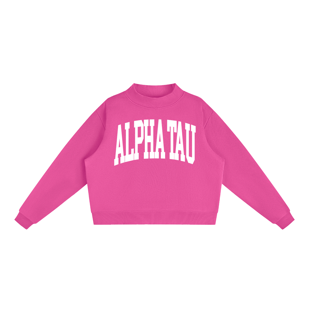 Alpha Sigma Tau Mock Neck Sweatshirt