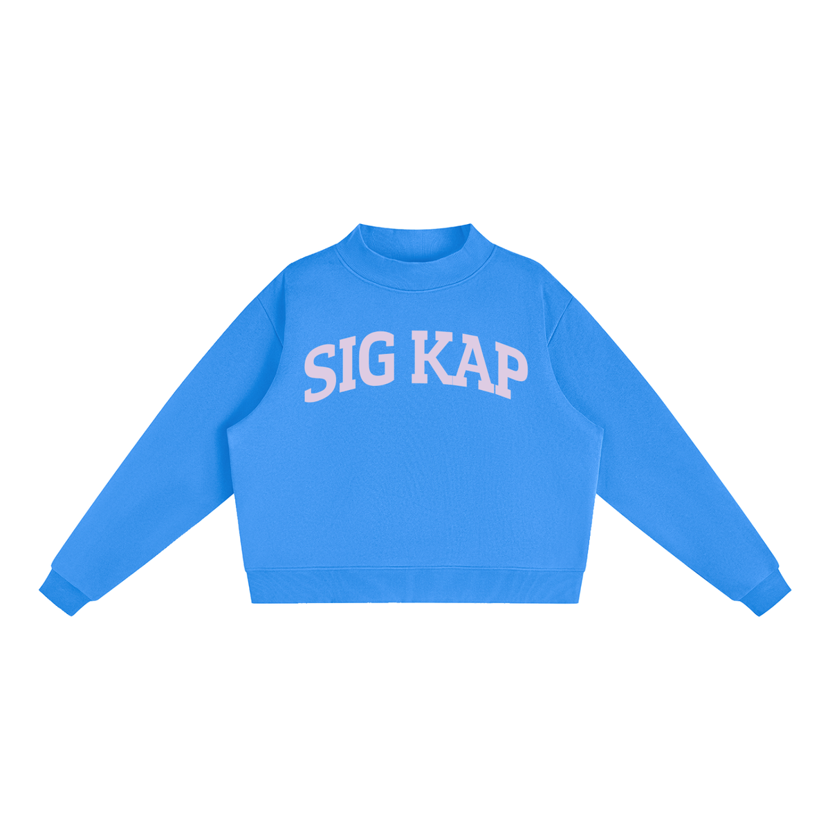 Sigma Kappa Purple Mock Neck Sweatshirt