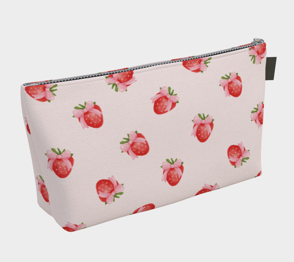 Zeta Tau Alpha Strawberry Makeup Bag