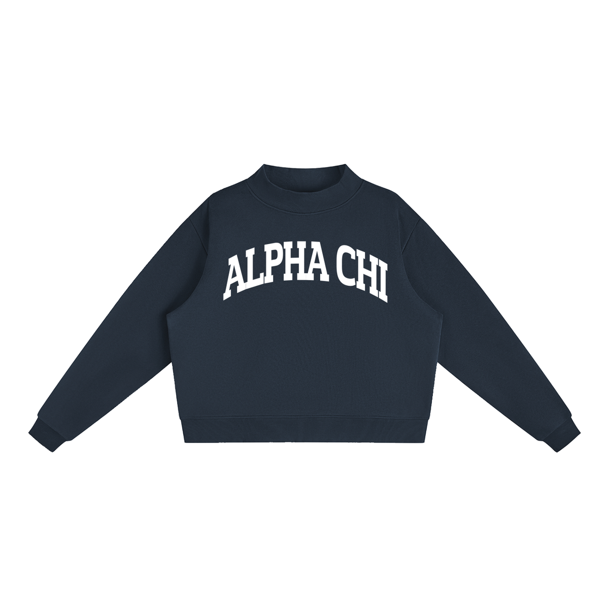 Alpha Chi Omega Mock Neck Sweatshirt