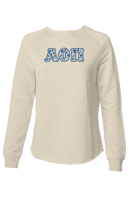 Alpha Omicron Pi Blue Willow Sweatshirt