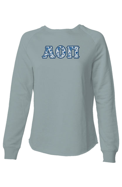Alpha Omicron Pi Blue Willow Sweatshirt