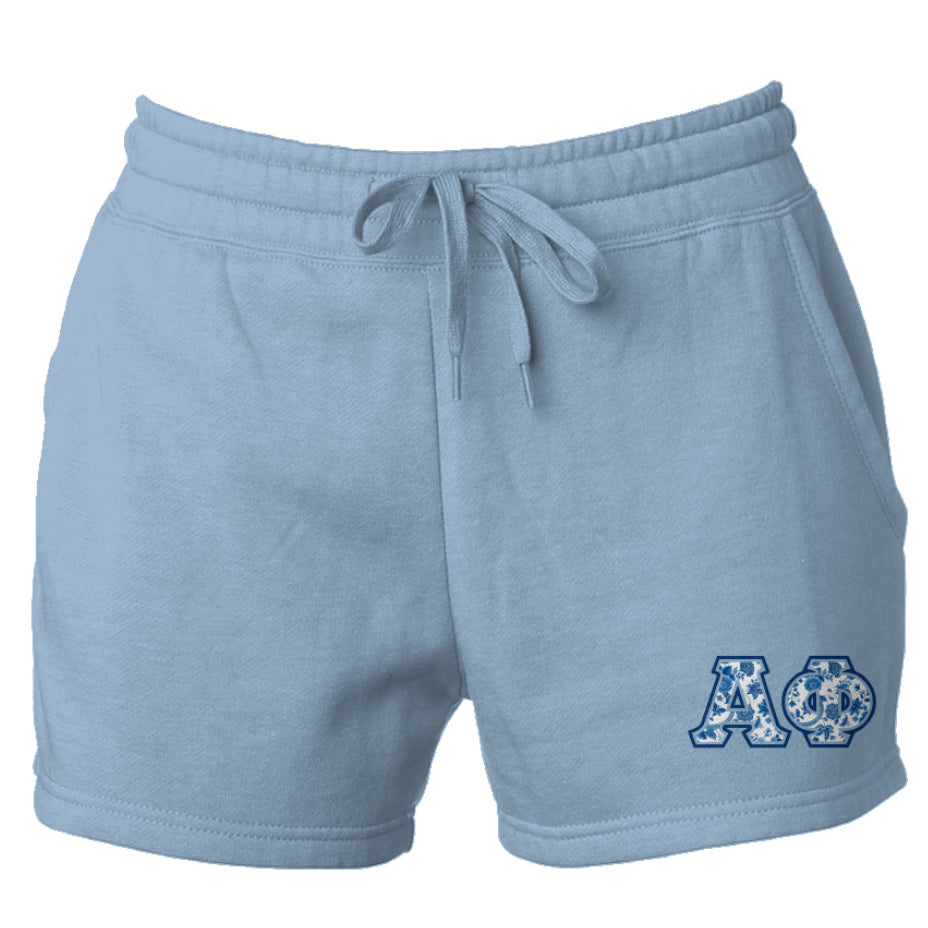Alpha Phi Blue Willow Shorts