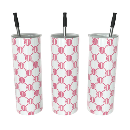 Alpha Omicron Pi Pattern Tumbler - Ivy Society