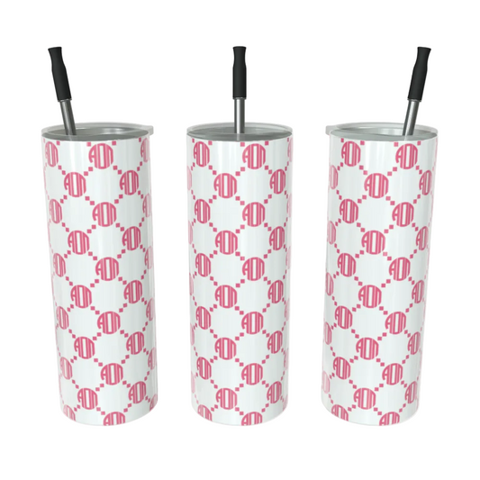 Alpha Omicron Pi Pattern Tumbler - Ivy Society