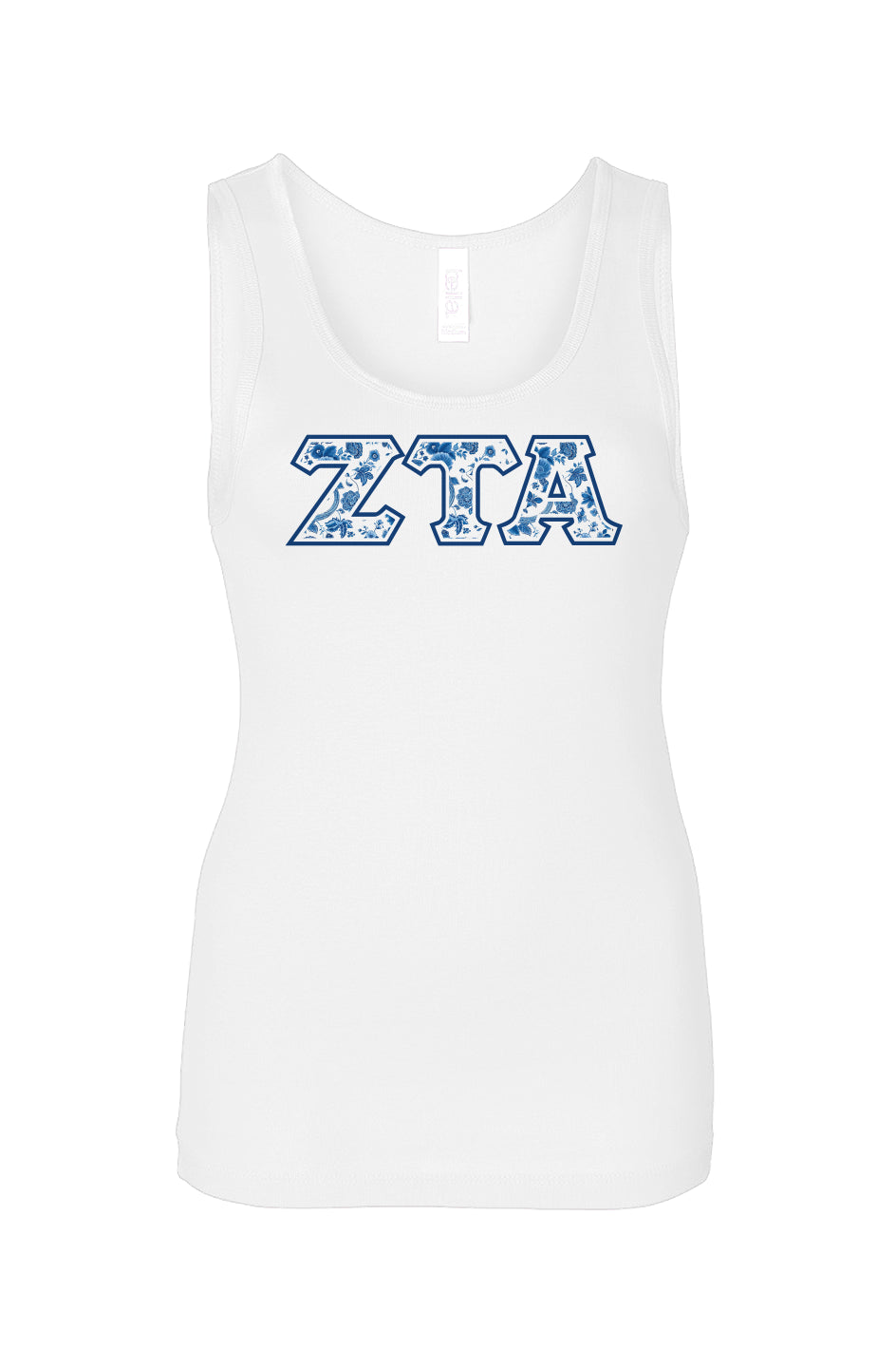 Zeta Tau Alpha Blue Willow Tank Top