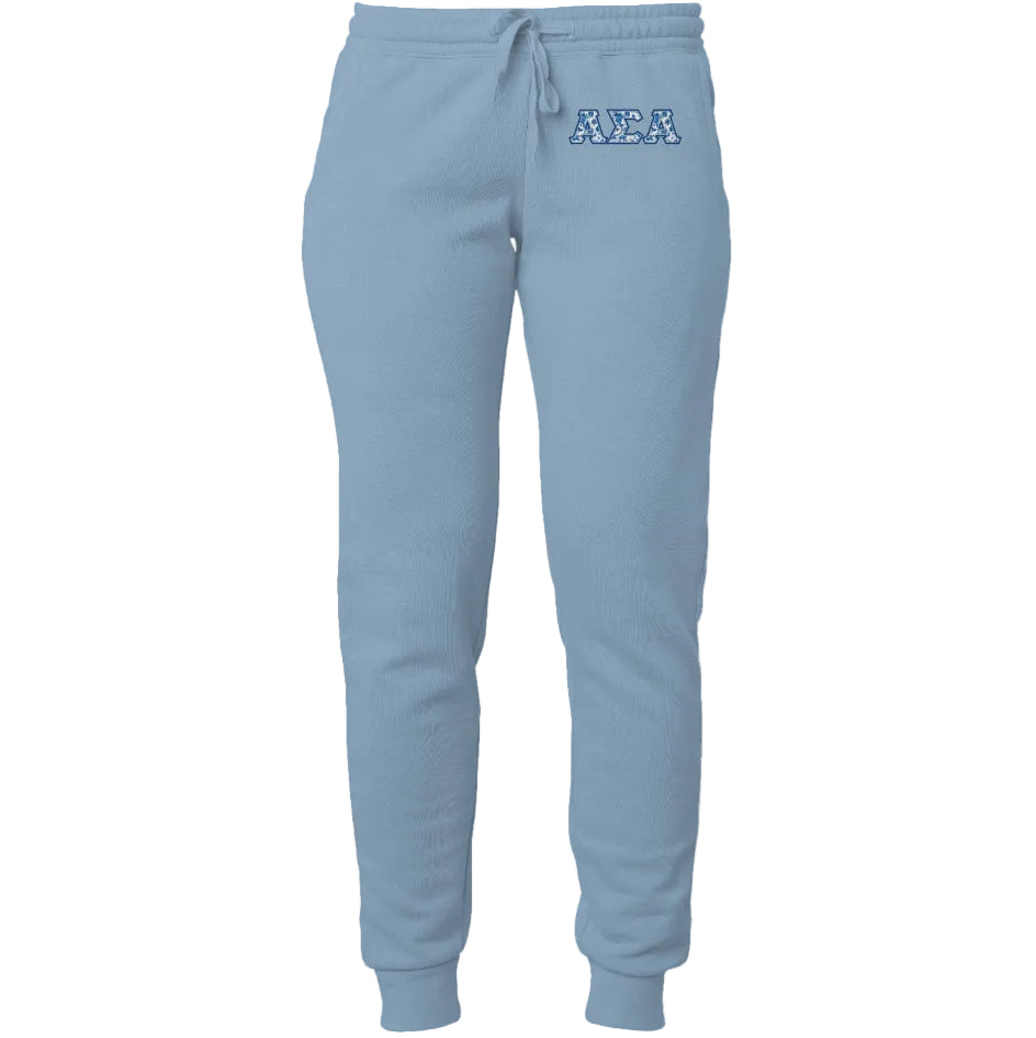 Alpha Sigma Alpha Blue Willow Sweatpants