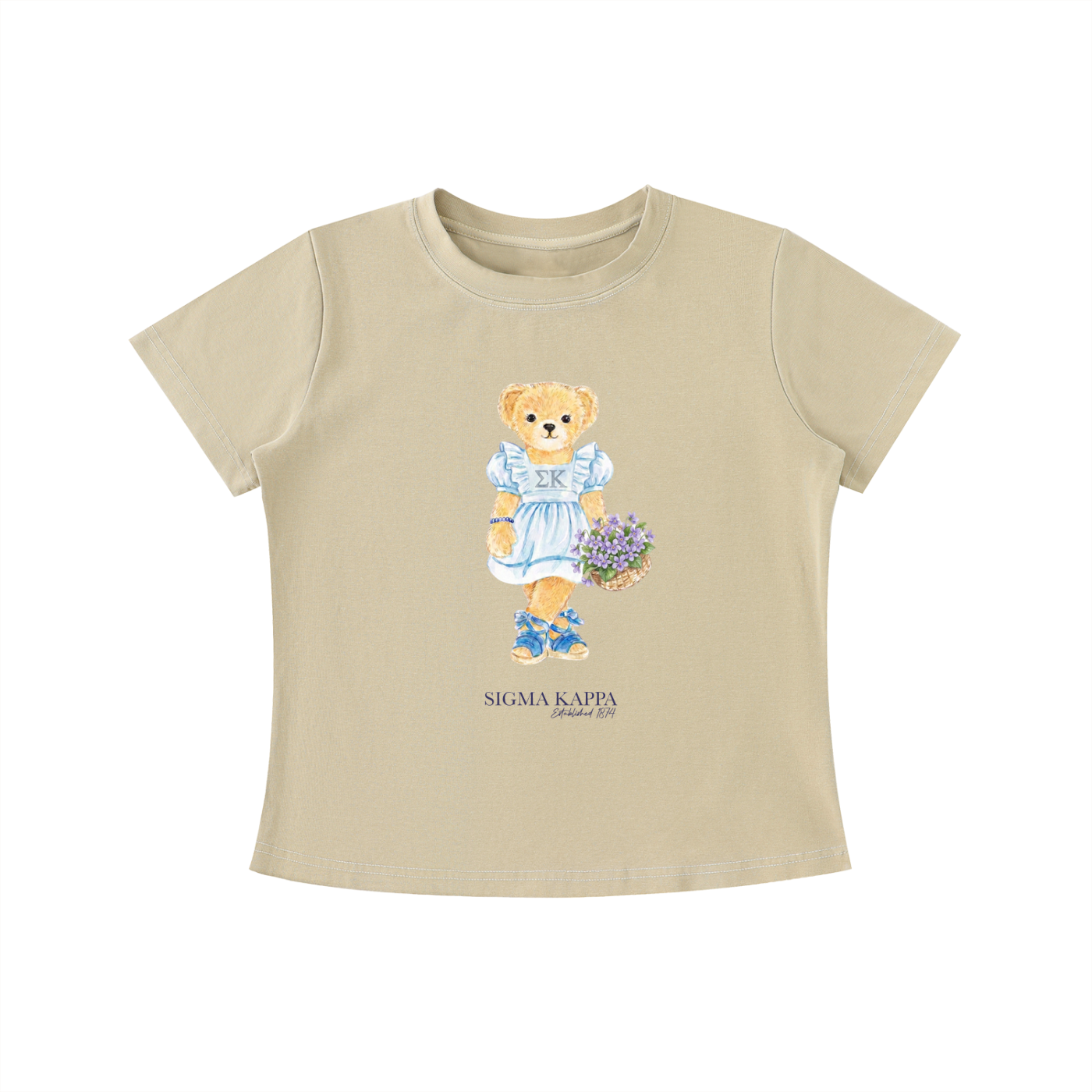 Sigma Kappa Flower Bear T Shirt