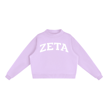 Zeta Tau Alpha Mock Neck Sweatshirt