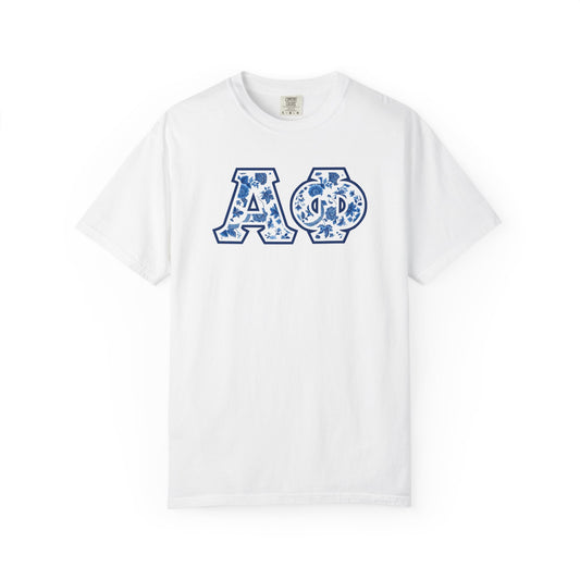 Alpha Phi Blue Willow T Shirt - Ivy Society