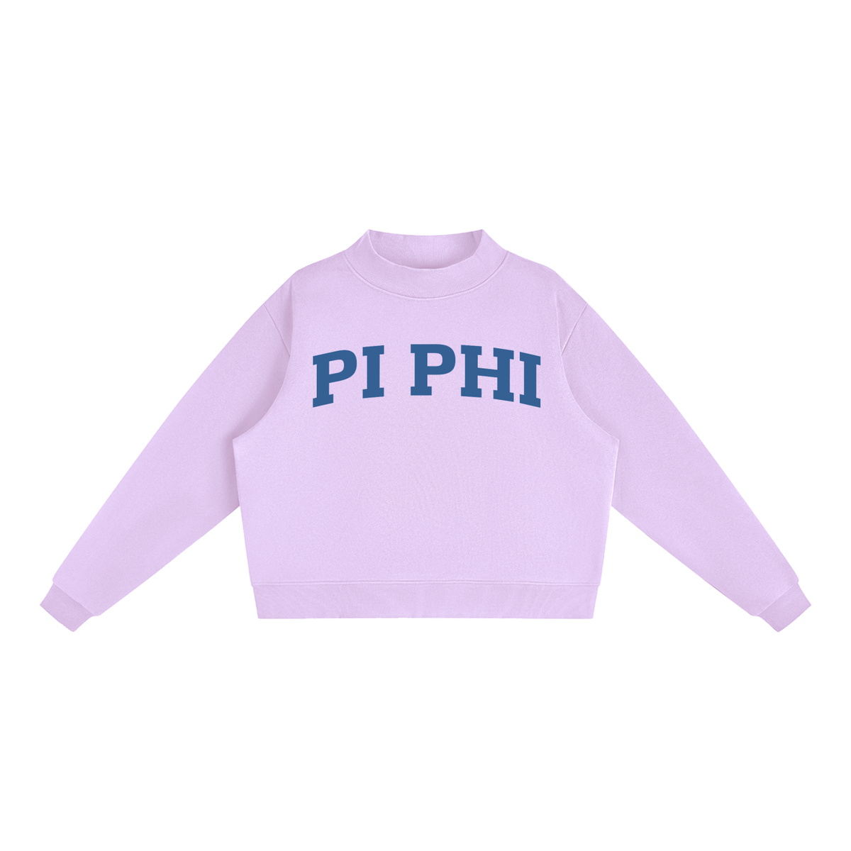 Pi Beta Phi Blue Mock Neck Sweatshirt