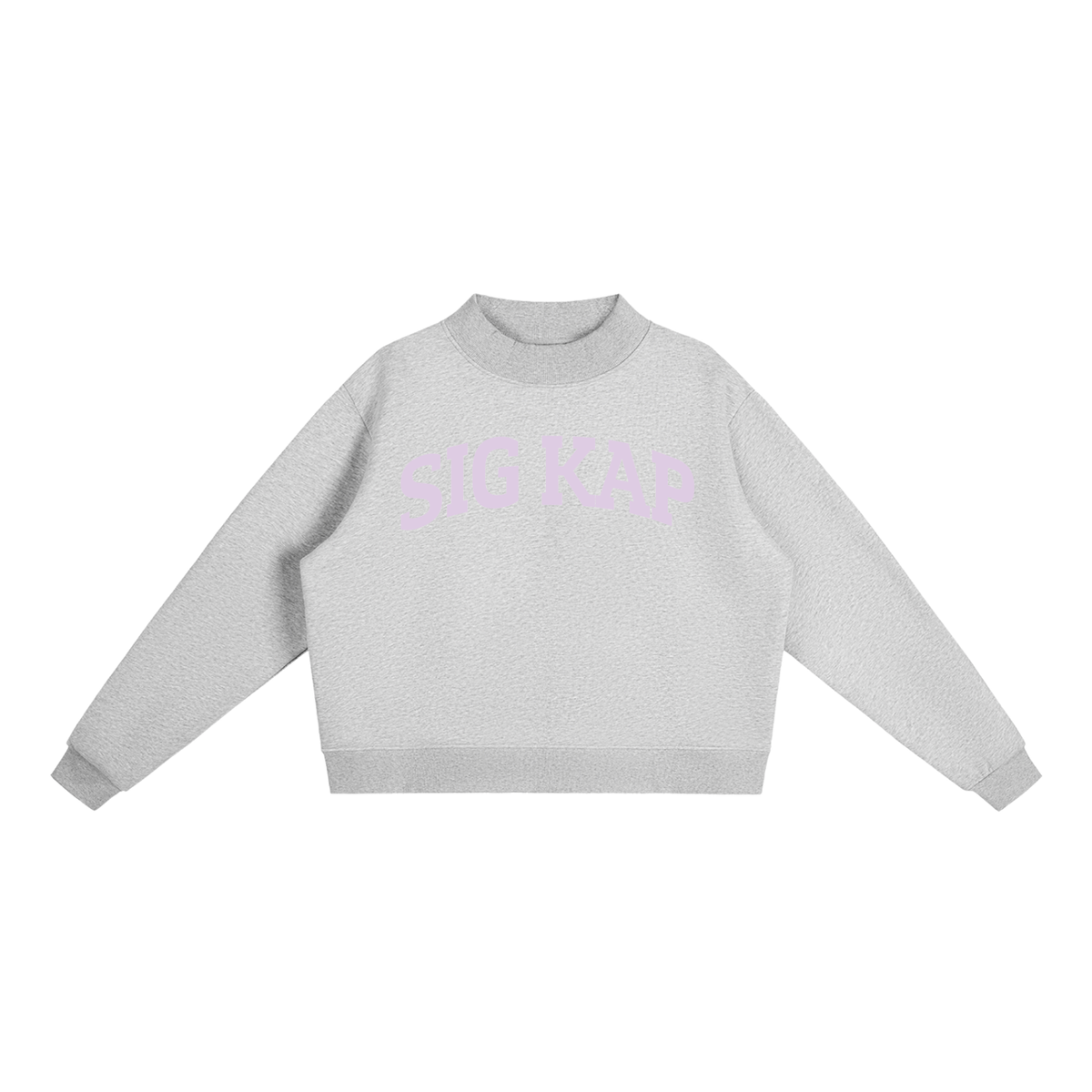 Sigma Kappa Purple Mock Neck Sweatshirt