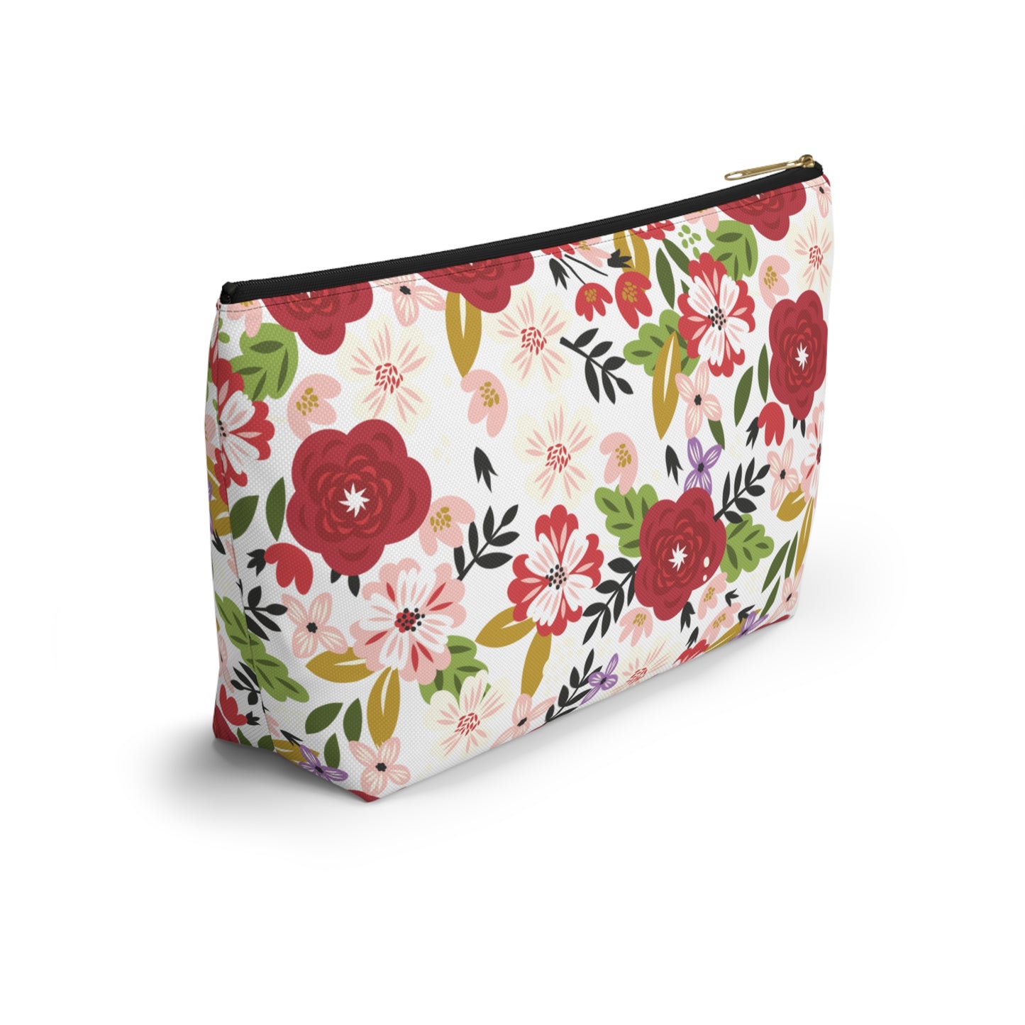 Alpha Chi Omega Personalized Floral Makeup Bag - Ivy Society