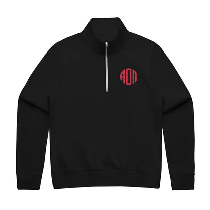 Alpha Omicron Pi Embroidered Monogam Half Zip Sweatshirt