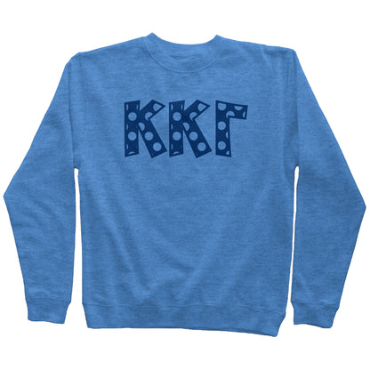 Kappa Kappa Gamma Dot Sweatshirt - Ivy Society